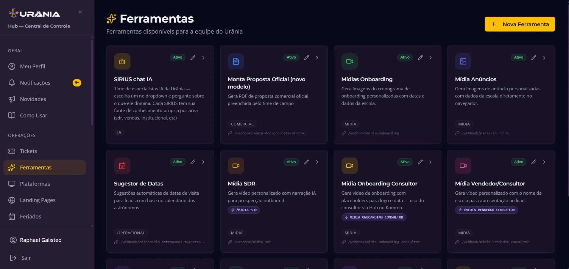 listing — hub